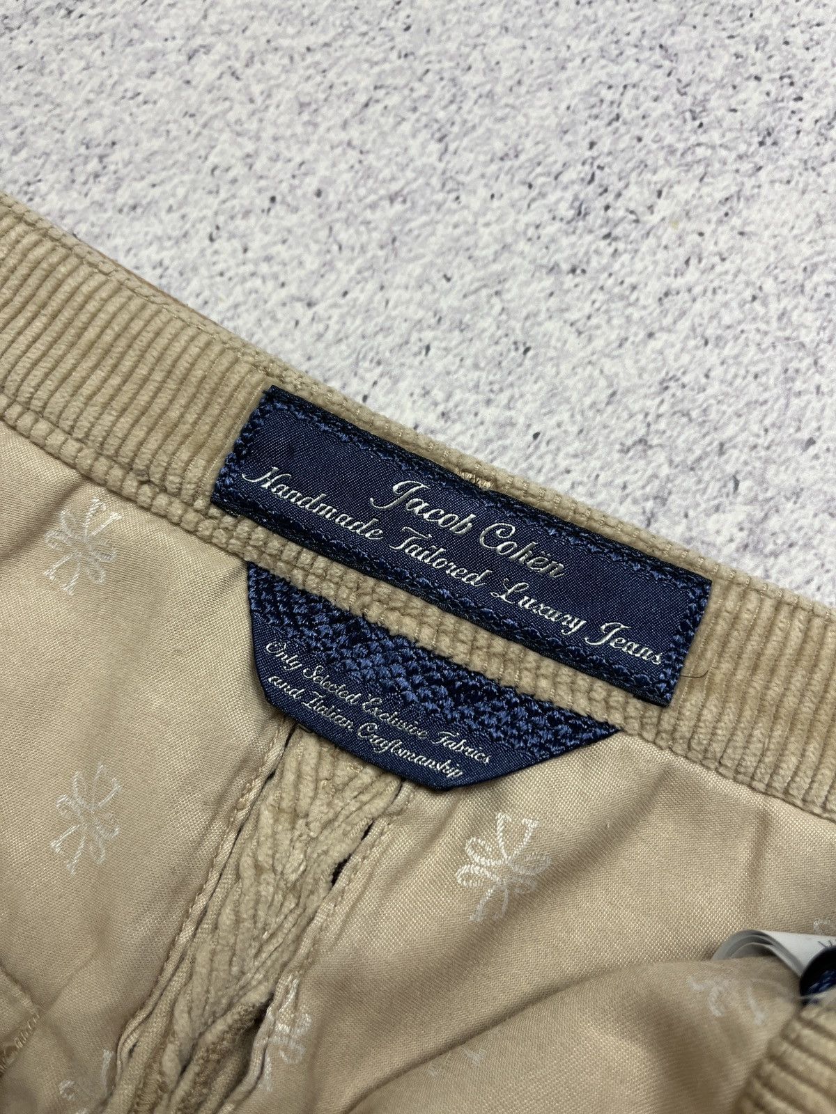 Designer × Jacob Cohen Jacob Cohen Women’s Corduroy Beige Luxury Hand Made Pants Size 25" / US 0 / IT 36 - 12 Thumbnail