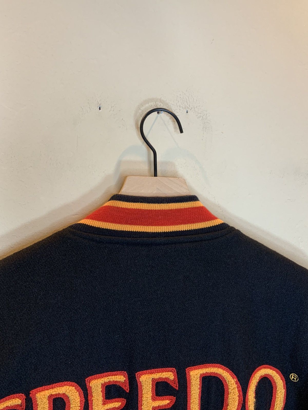 Speedo RARE* Vintage Speedo Chenille Embroidered Wool Bomber Jacket Size US L / EU 52-54 / 3 - 7 Thumbnail