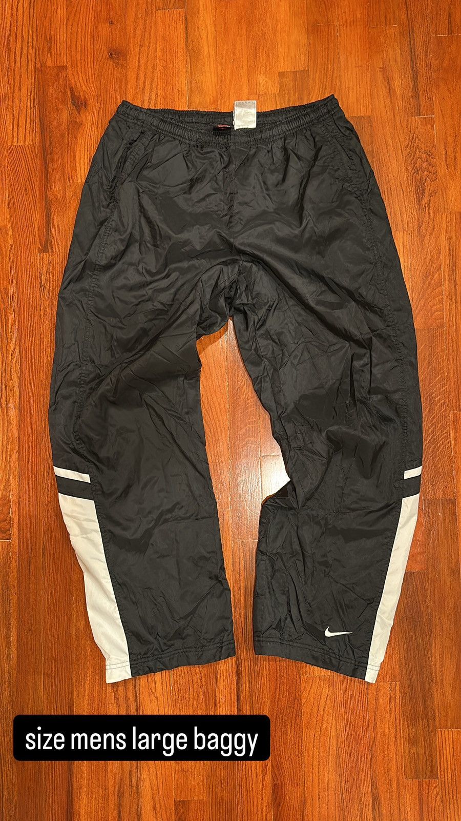 Nike × Vintage Vintage Black Nike Trackpants Size US 36 / EU 52 - 1 Preview