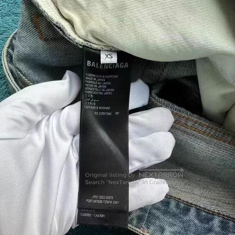 Balenciaga Balenciaga size XS Destroyed Seven-Point Jeans Size US 27 - 4 Thumbnail