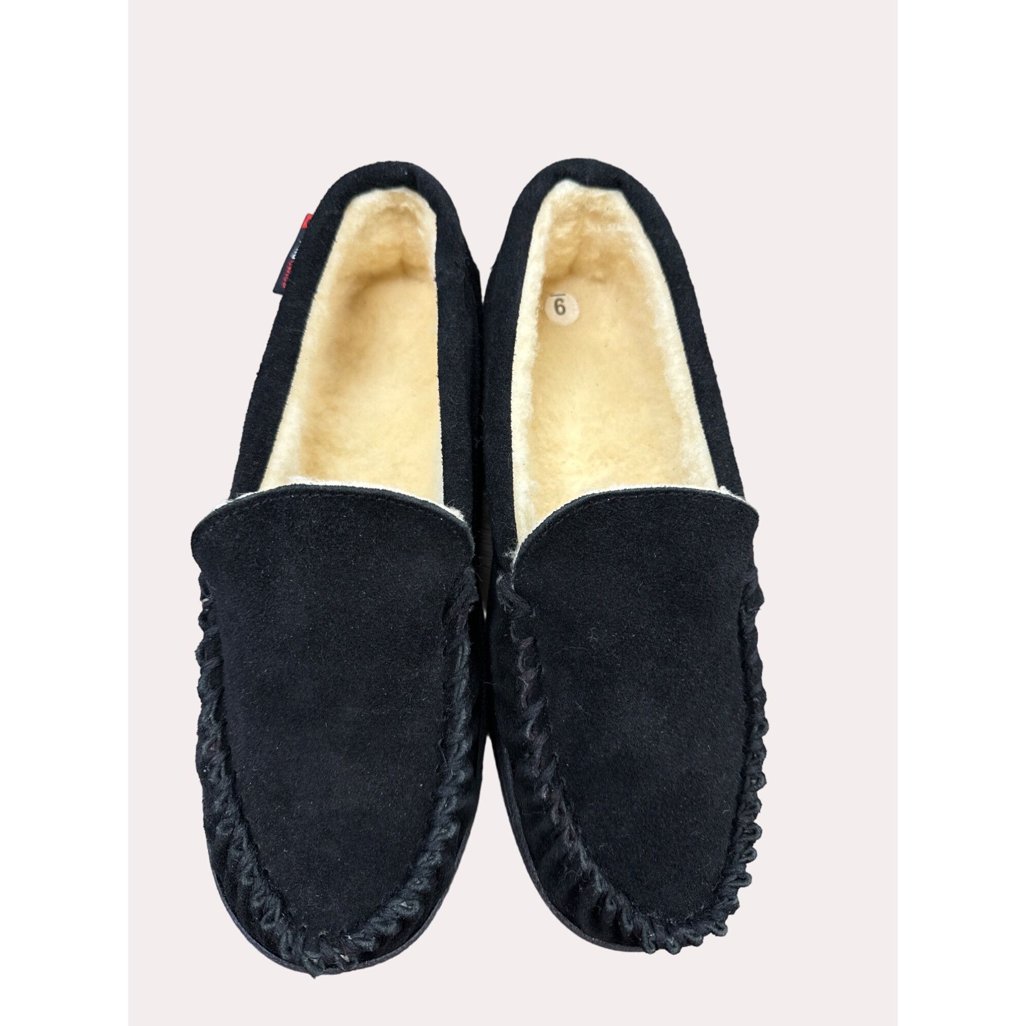 Alpinestars Alpine Swiss men’s Black suede moccasin slip fur lined shoes Size US 9 / EU 42 - 7 Thumbnail