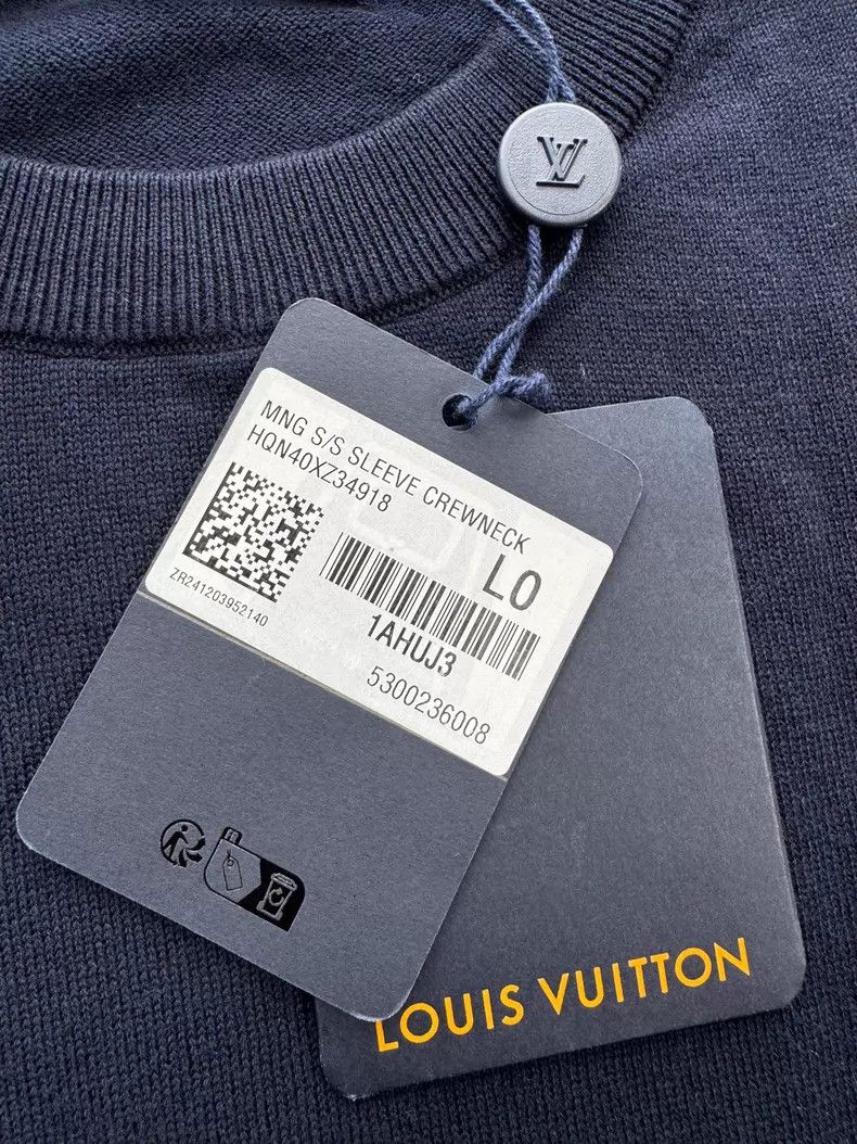 Louis Vuitton Louis Vuitton Dark blue arms embossed full print knitted s Size US L / EU 52-54 / 3 - 5 Thumbnail