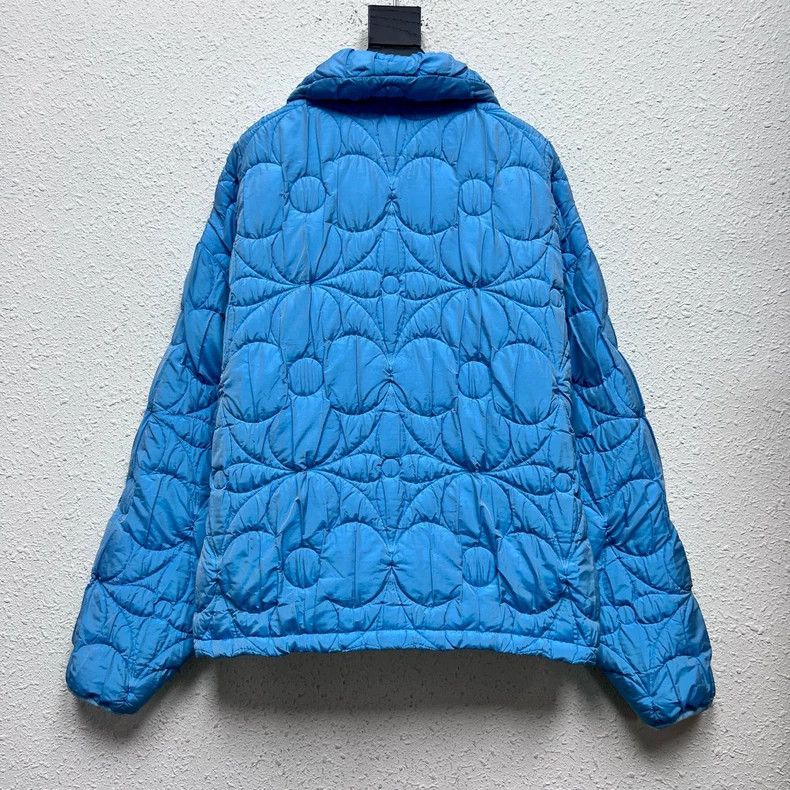 Louis Vuitton Louis Vuitton Blue three-flower cotton-padded jacket Size US M / EU 48-50 / 2 - 2 Thumbnail