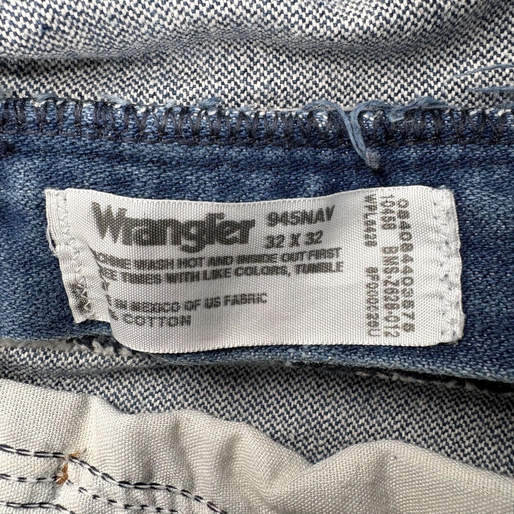 Wrangler Wrangler Cowboy Cut Jeans Mens 32x32 Blue Straight Denim Western Rodeo 945NAV Jeans Size US 32 / EU 48 - 4 Thumbnail