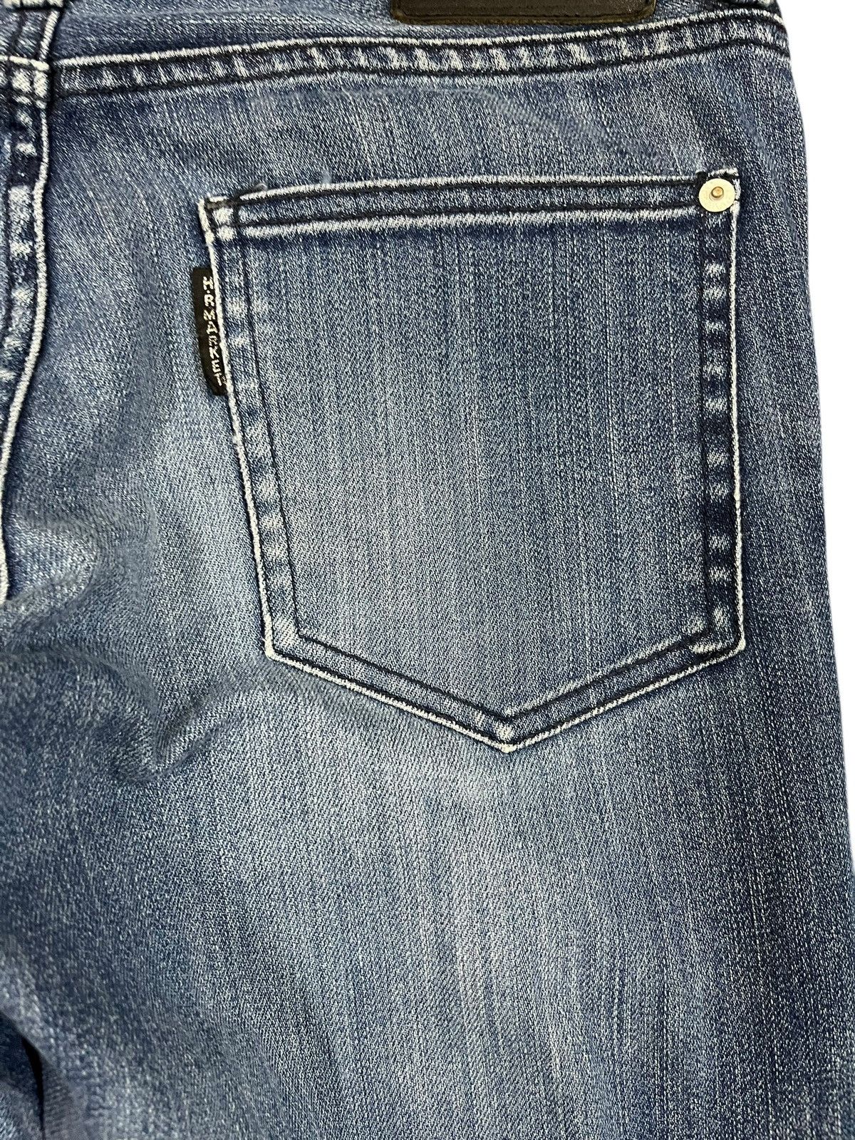 Blue Blue Japan × HOLLYWOOD RANCH MARKET × Japan Blue Vintage Hollywood Ranch Market Slim Fit Distressed Denim Size US 32 / EU 48 - 7 Thumbnail