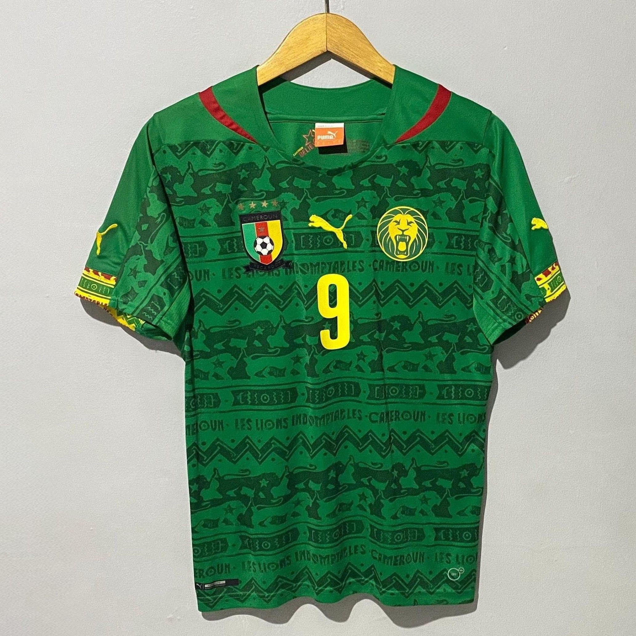 Puma Cameroon 2014-2016 Home Jersey Samuel Eto'o Size US S / EU 44-46 / 1 - 1 Thumbnail