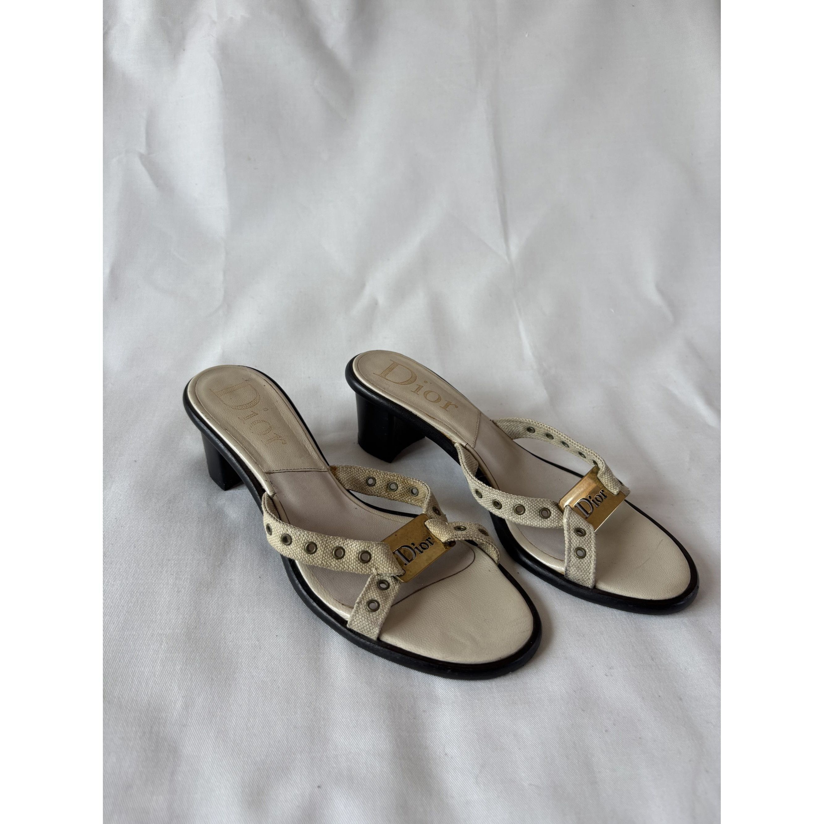 Dior Dior square heel mules Size US 8 / IT 38 - 4 Thumbnail