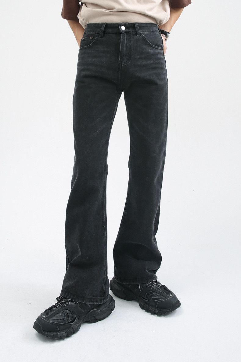 Japanese Brand Japanese retro all-match wide-leg flared washed jeans Size US 32 / EU 48 - 1 Thumbnail