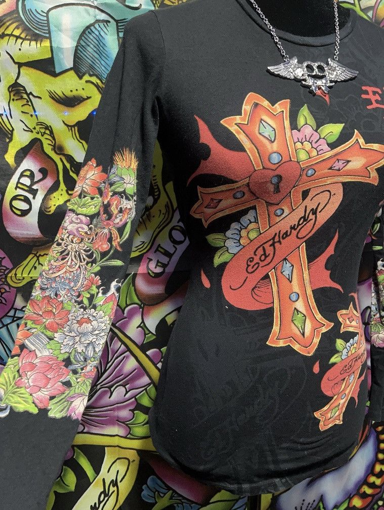 Ed Hardy vintage Ed Hardy Long sleeve Shirt Size S / US 4 / IT 40 - 3 Thumbnail
