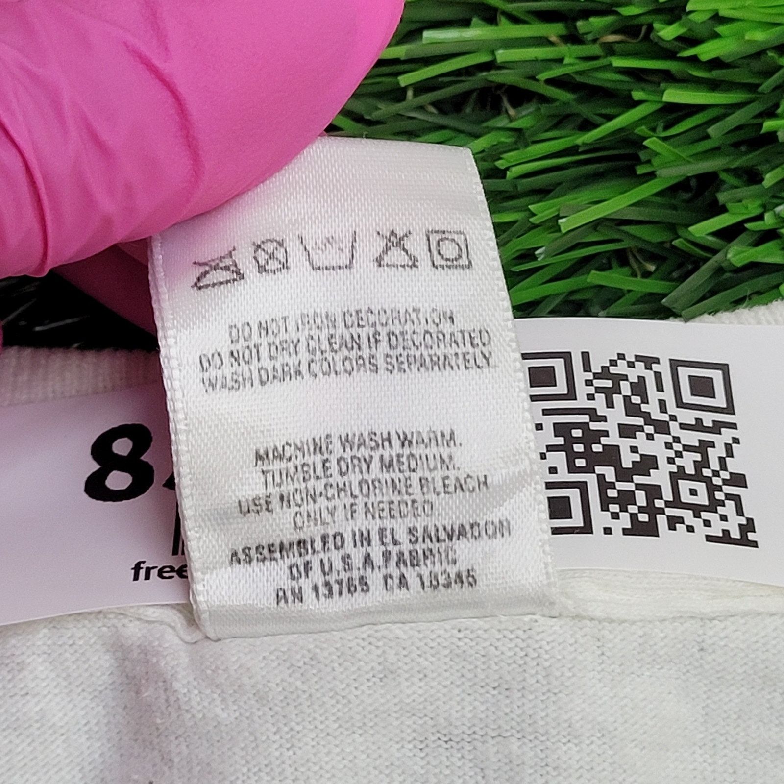 Fruit Of The Loom VTG 90s Fly-Away Skydiving Shirt L/XL USA White Pink Neon Size US XL / EU 56 / 4 - 13 Thumbnail