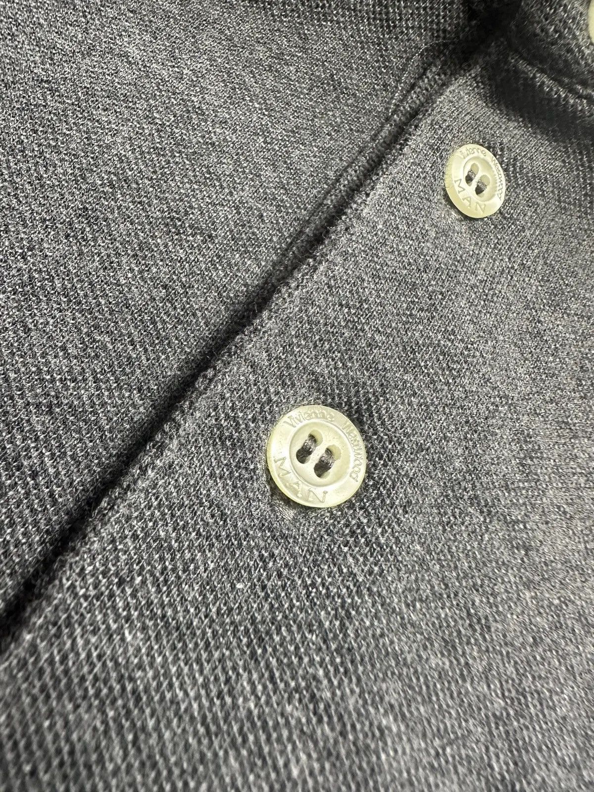 Vintage Vivienne Westwood polo shirt logo size L grey rare Size US L / EU 52-54 / 3 - 6 Thumbnail