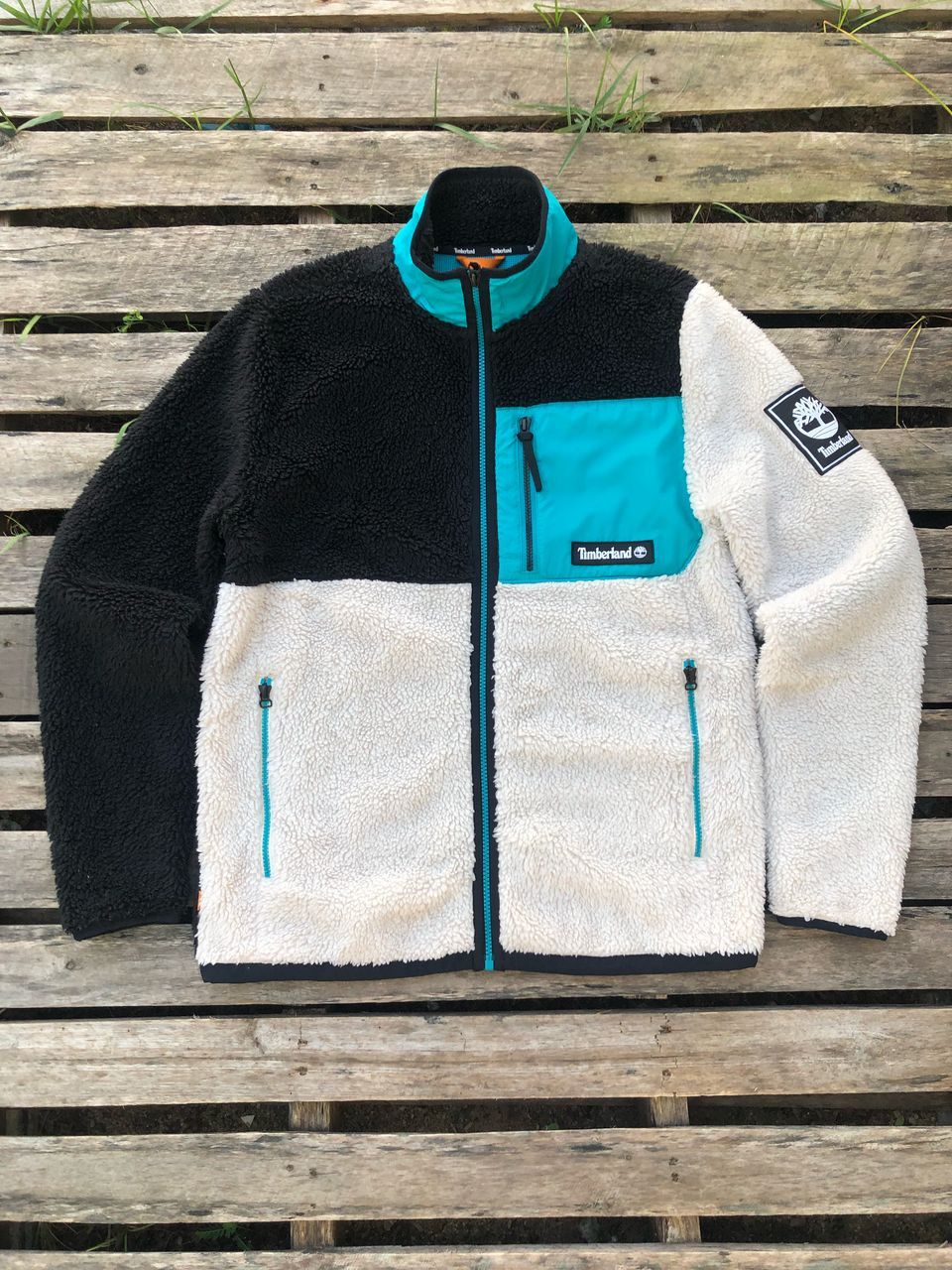 Timberland Timberland Multicolor Sherpa Fleece Jacket Size US M / EU 48-50 / 2 - 1 Thumbnail