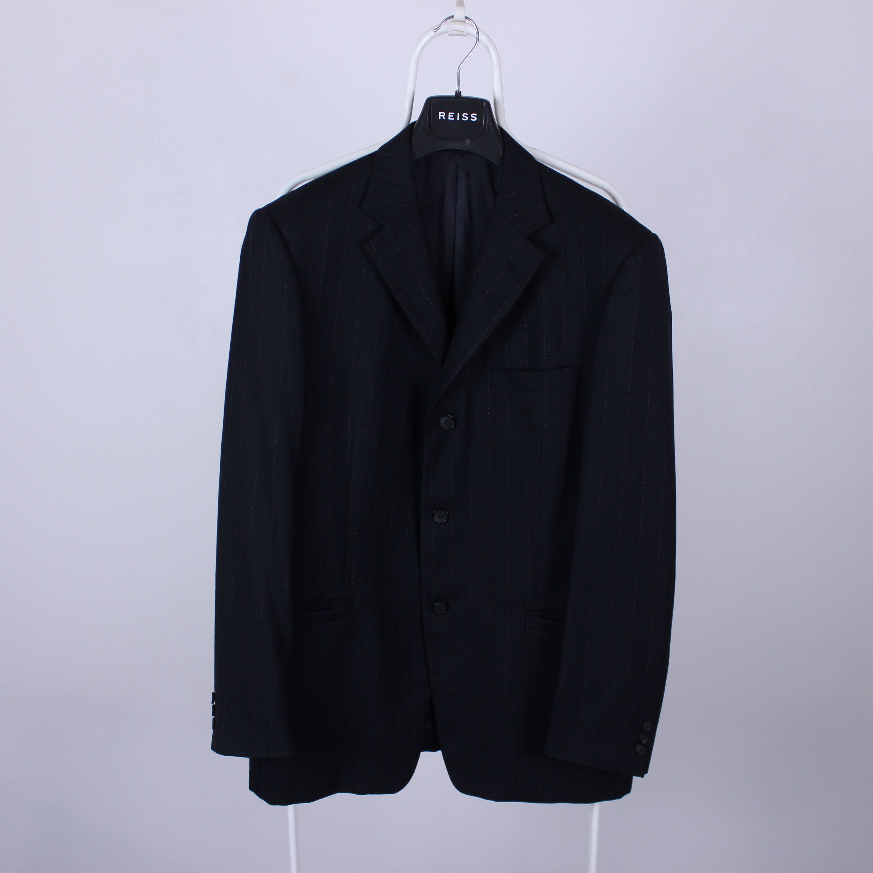Versace Versace blazer men classic tailoring navy blue striped 50 Size 50R - 4 Thumbnail