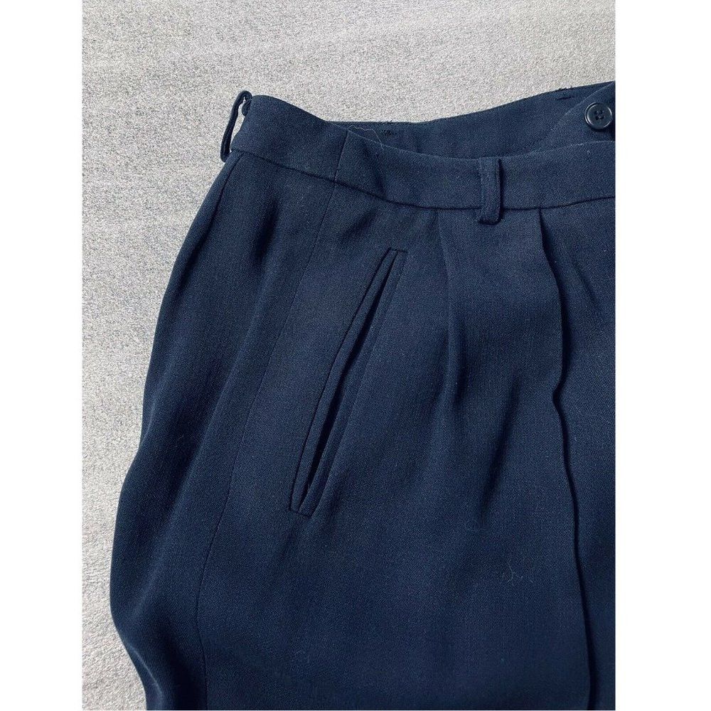 Emanuel Ungaro Emanuel Ungaro Navy Blue Dress Pants Size 4 Size 27" / US 4 / IT 40 - 8 Thumbnail