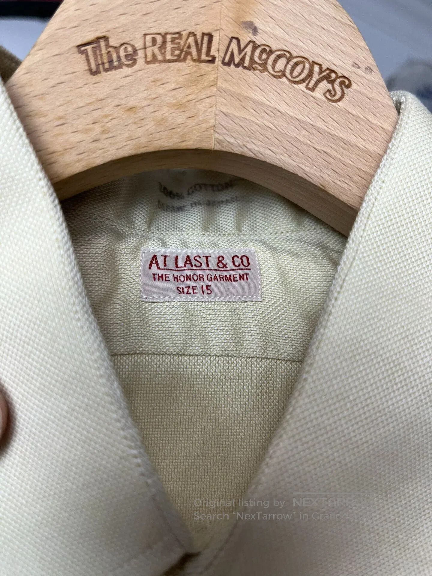 At Last & Co Beige Cotton Shirt by At Last & Co. Size US M / EU 48-50 / 2 - 3 Thumbnail