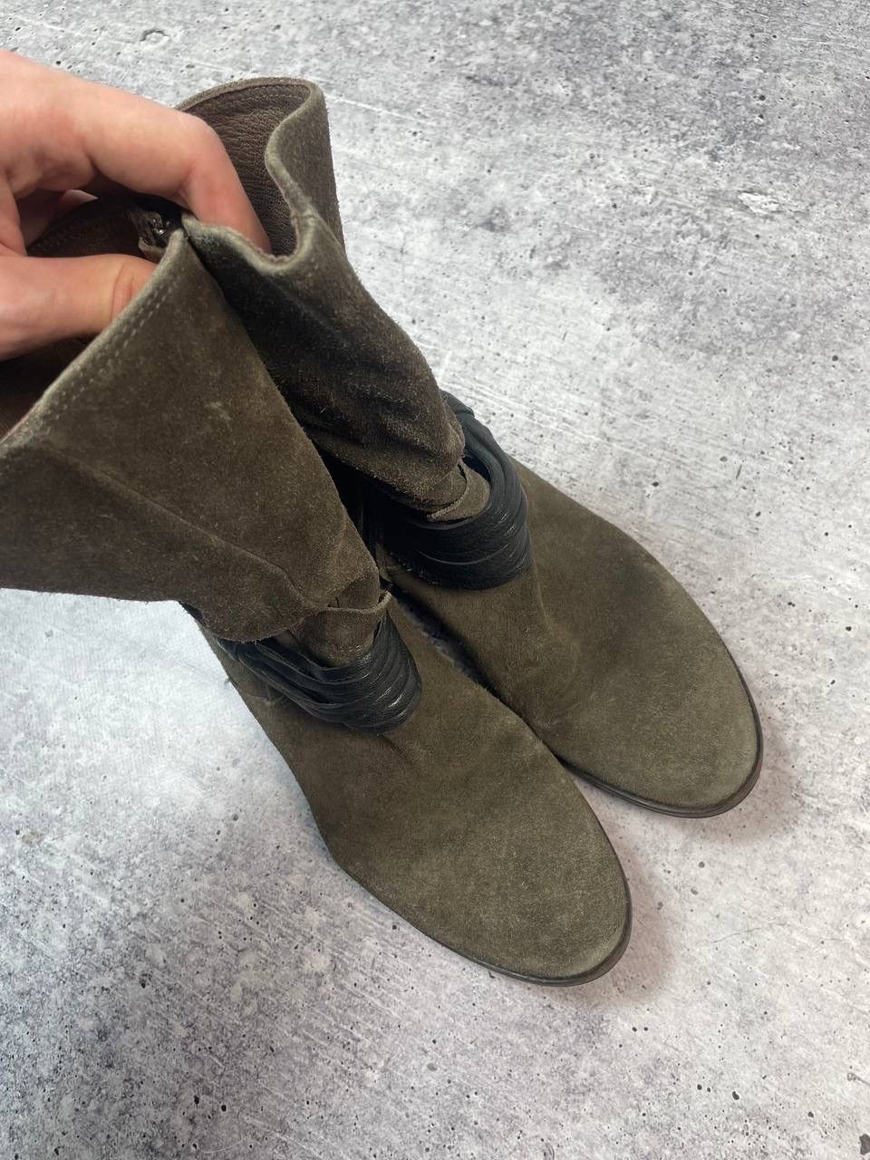 A.S.98 Vintage Lab Artigiana AS98 Style Suede Ankle Belt Boots Y2K Size US 9 / IT 39 - 4 Thumbnail