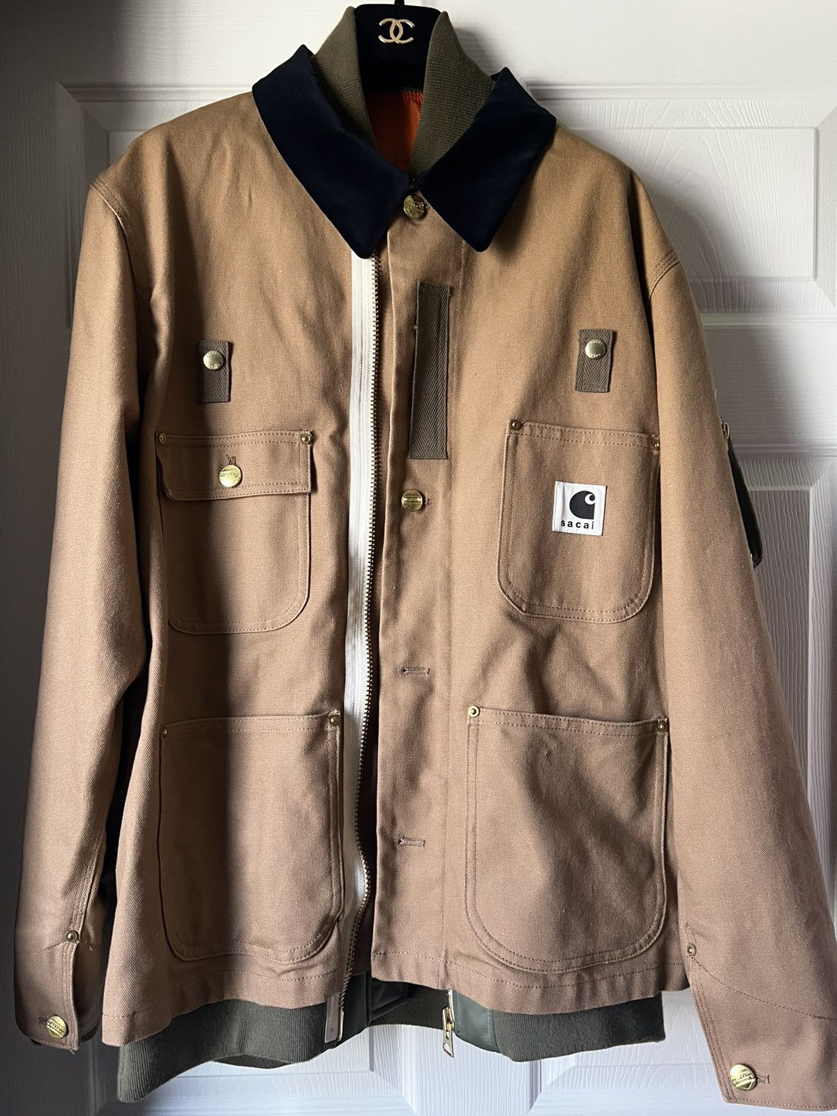 Carhartt × Sacai Sacai X Carhartt WIP Canvas X MA-1 Jacket