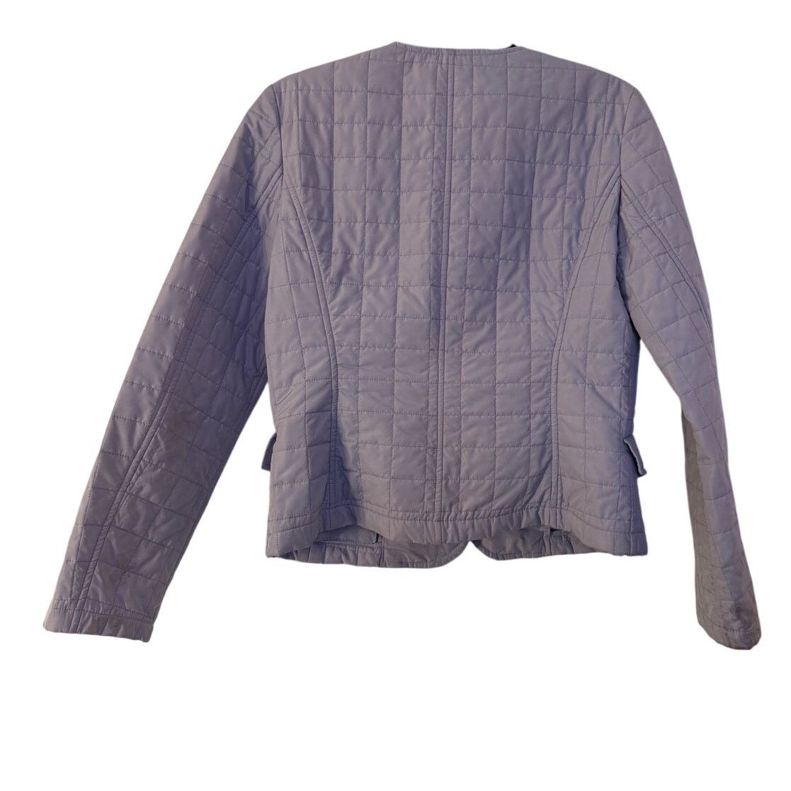 Weekend Max Mara Weekend Max Mara Light Indigo Quilted Cupro Jacket Size M / US 6-8 / IT 42-44 - 2 Thumbnail