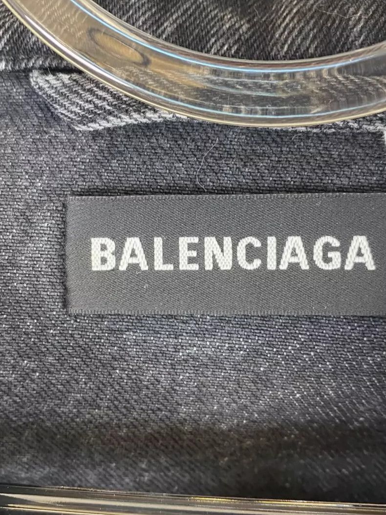 Balenciaga Balenciaga Double colored flag logo denim black coat Size US S / EU 44-46 / 1 - 3 Thumbnail