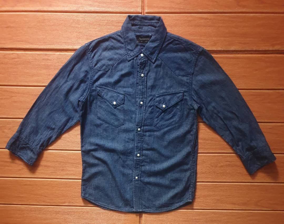 Japanese Brand 💥Nano universe 3 quater western shirt Size US S / EU 44-46 / 1 - 1 Thumbnail