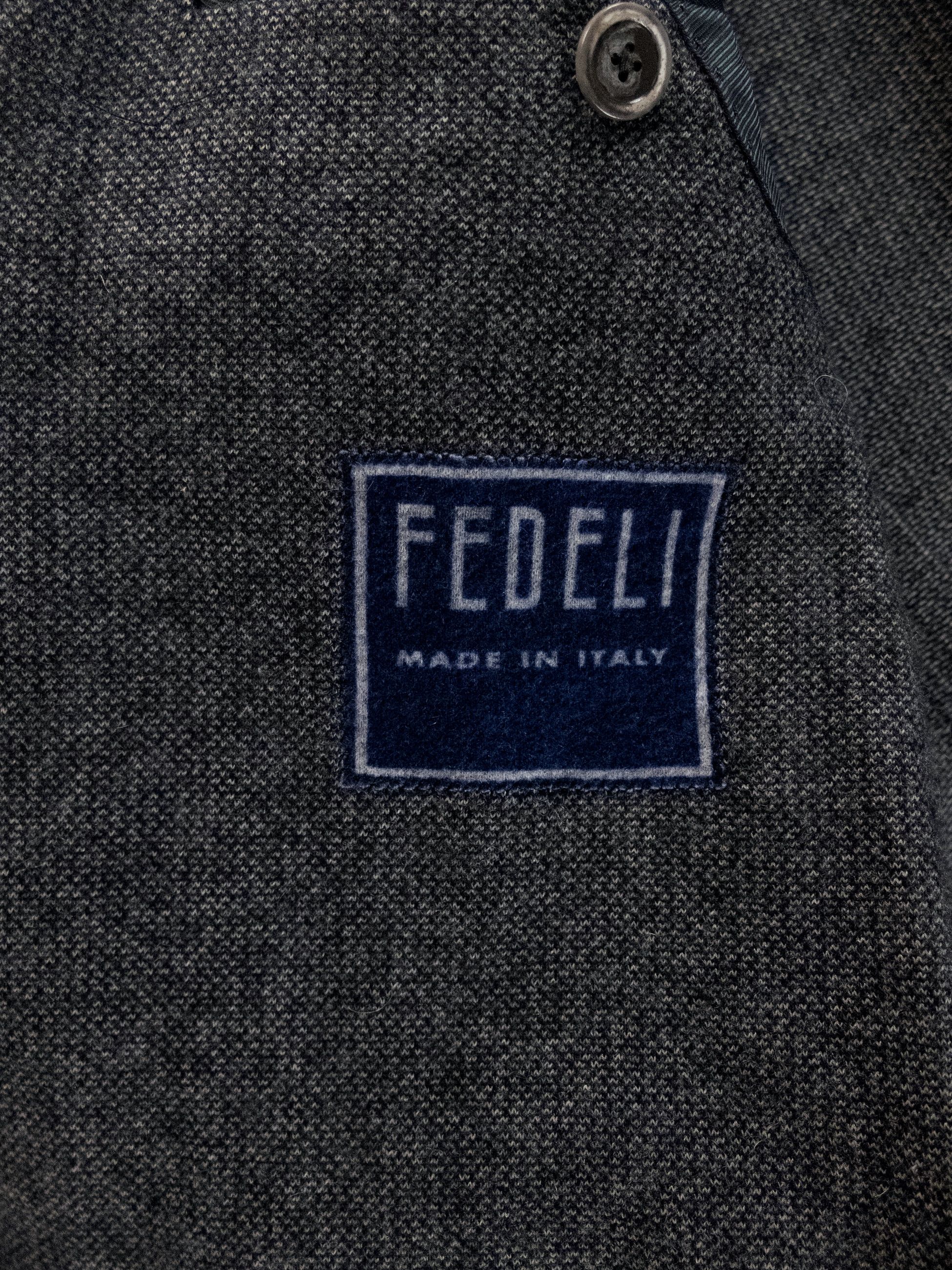 Fedeli FEDELI dark gray cashmere cotton sportcoat 46 56 Size 46R - 9 Thumbnail