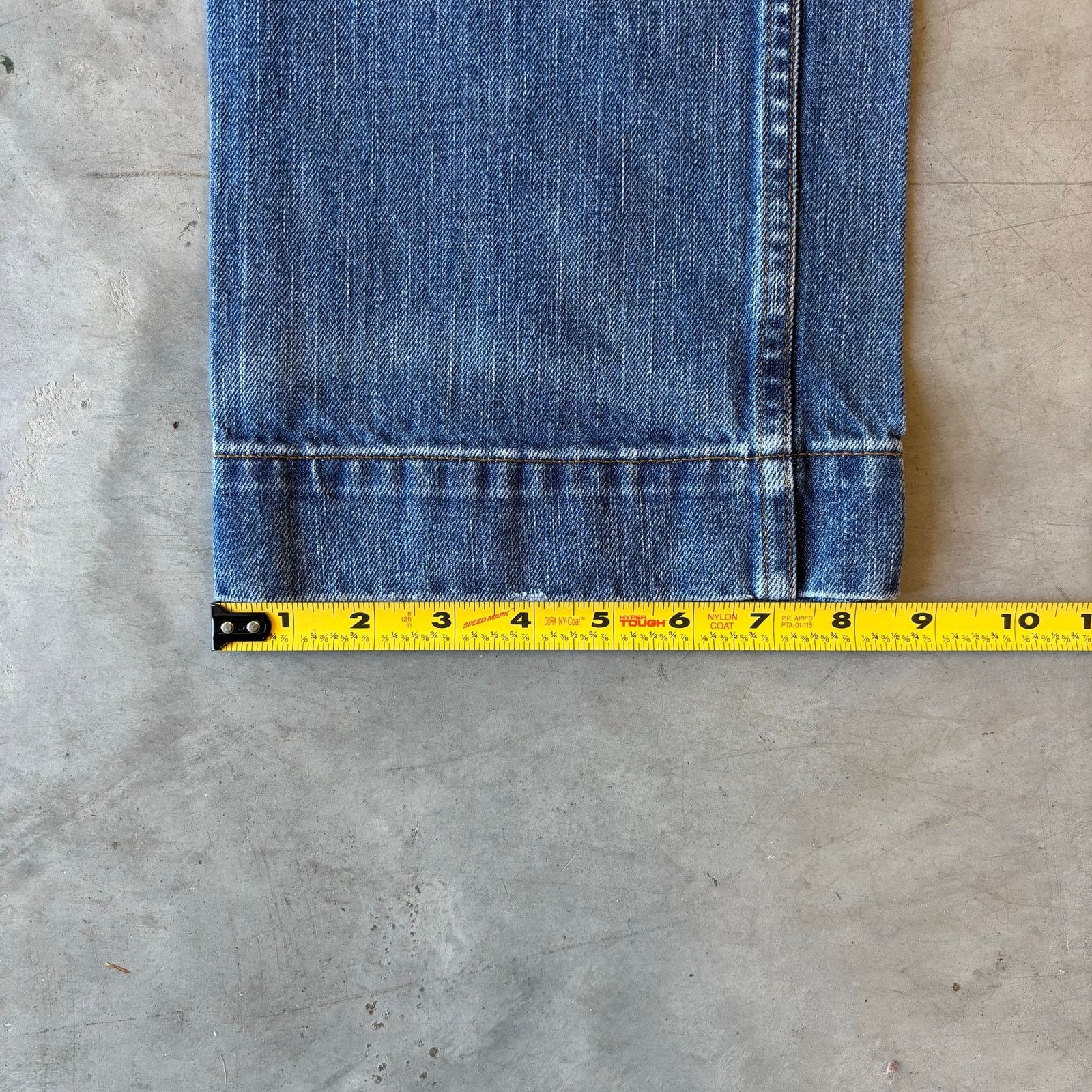 Vintage y2k faded washed baggy denim jeans Size US 26 / EU 42 - 3 Thumbnail