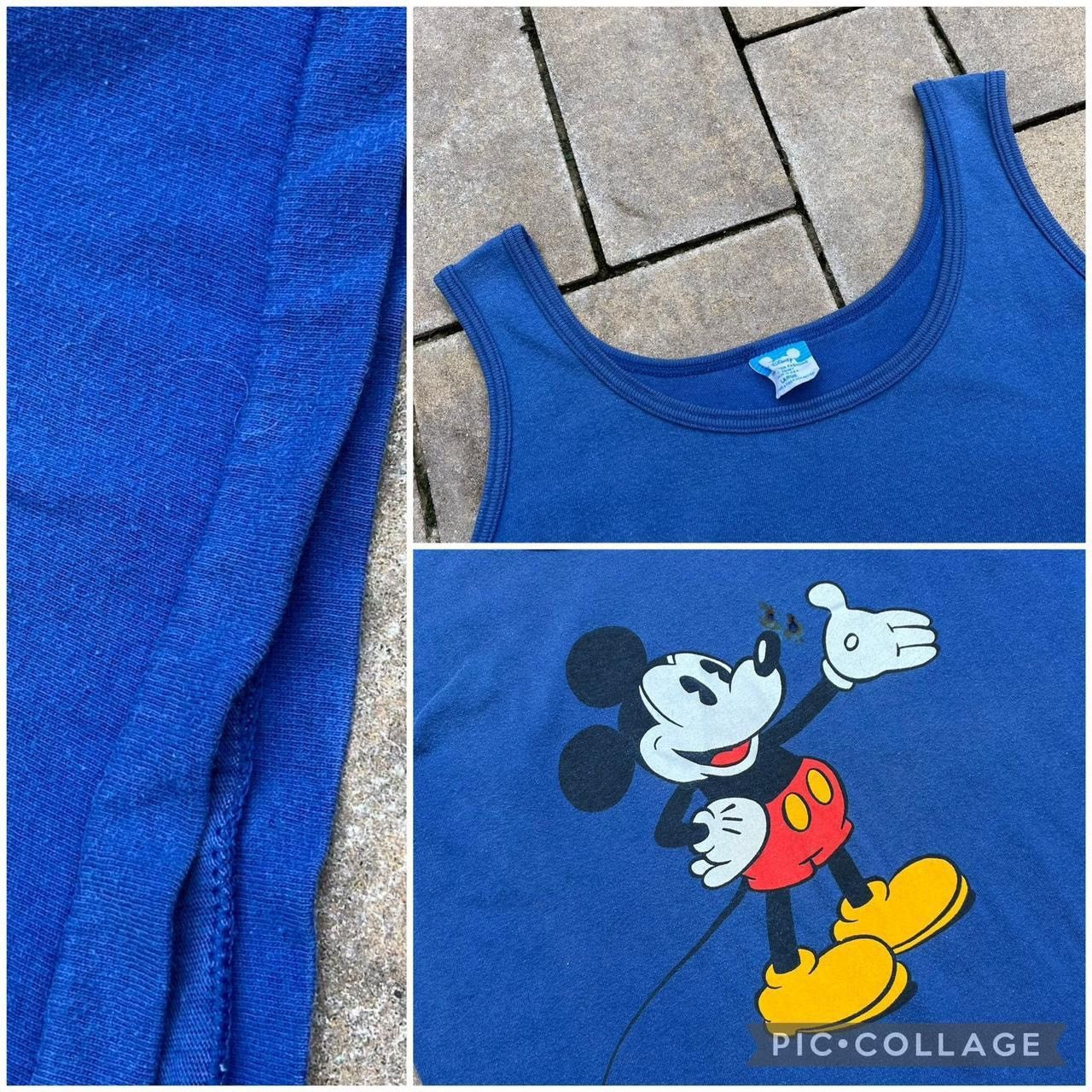 Disney × Mickey Mouse × Vintage Vintage 90s Disney Character Fashions Mickey Mouse Tank Top Size US L / EU 52-54 / 3 - 3 Thumbnail