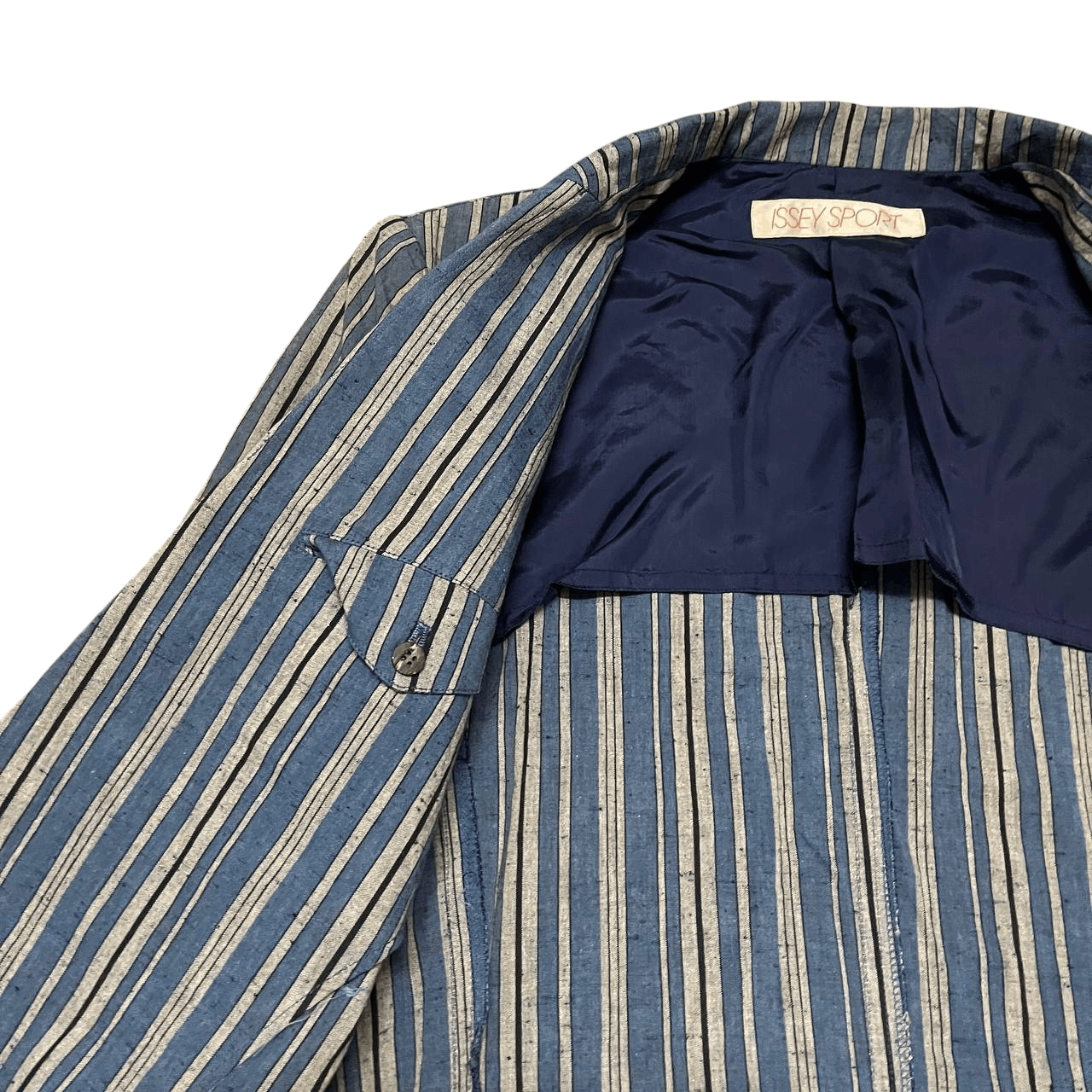 Issey Miyake Vintage Issey Sport Striped Blazer Jacket Size US S / EU 44-46 / 1 - 6 Thumbnail