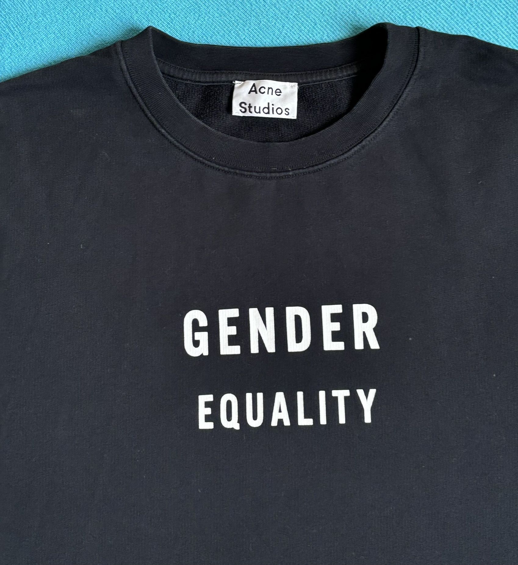 Acne Studios Acne Studios Gender Equality black sweatshirt size L Size US L / EU 52-54 / 3 - 6 Thumbnail