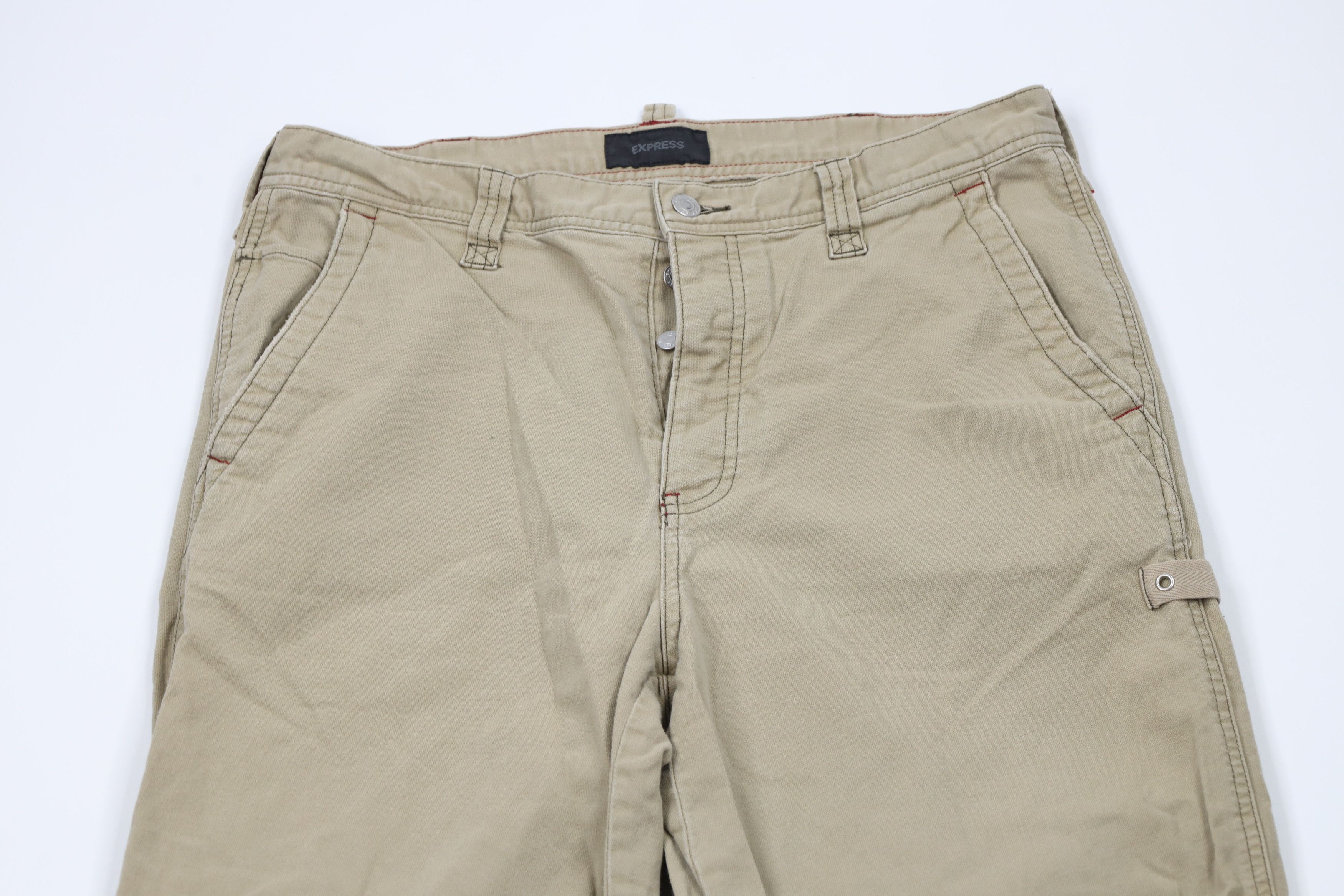 Express × Vintage Vintage Y2K Express Fly Baggy Wide Leg Skateboard Pants Size US 34 / EU 50 - 2 Thumbnail