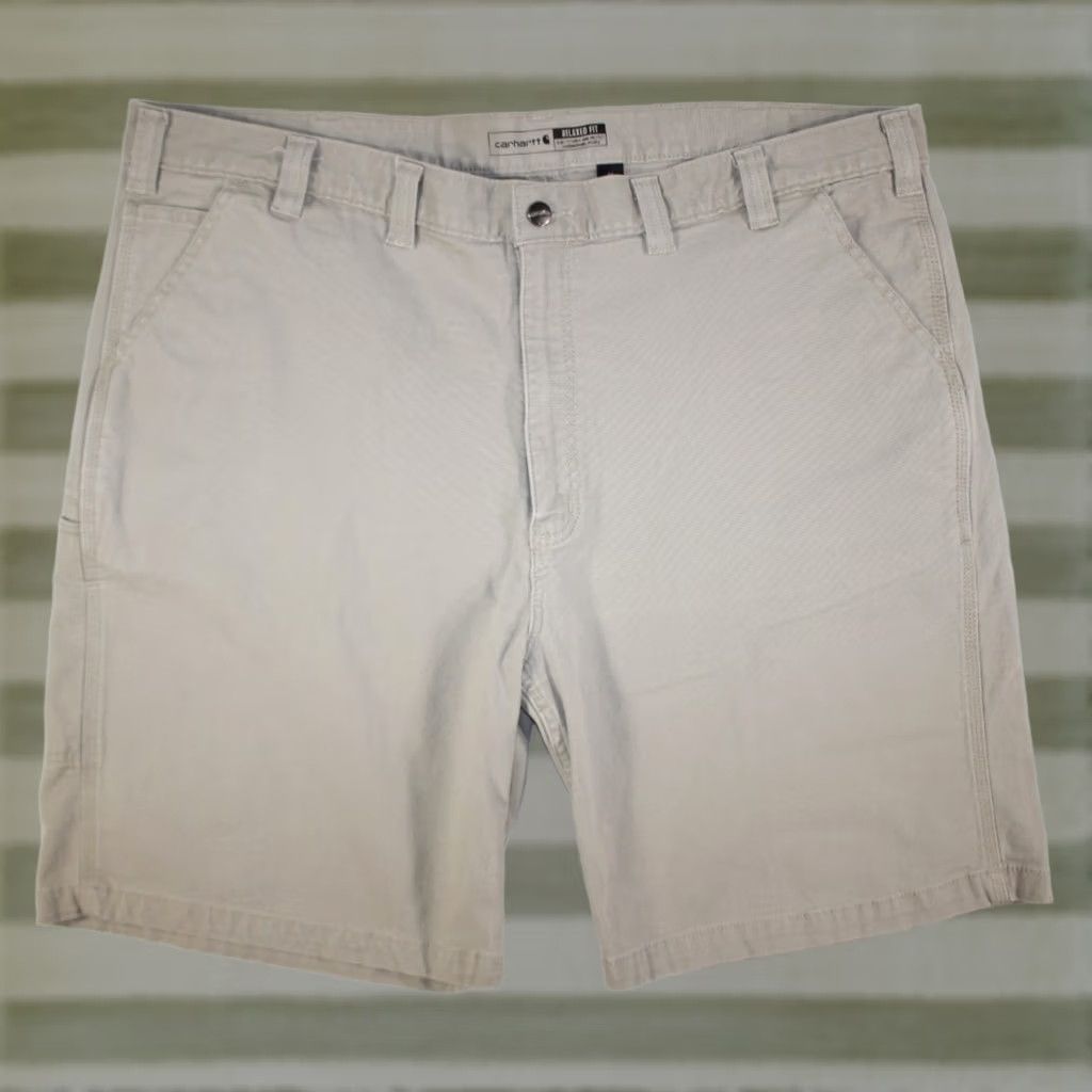 Carhartt Carhartt Shorts Mens 46 Rugged Flex Canvas Work Relaxed Fit 102514 Beige Size US 30 / EU 46 - 1 Thumbnail