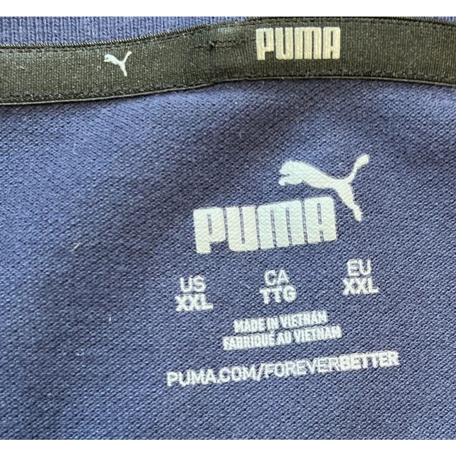 Puma PUMA Men's Size 2XL Essentials Pique Polo Dark Blue Size US XXL / EU 58 / 5 - 3 Thumbnail