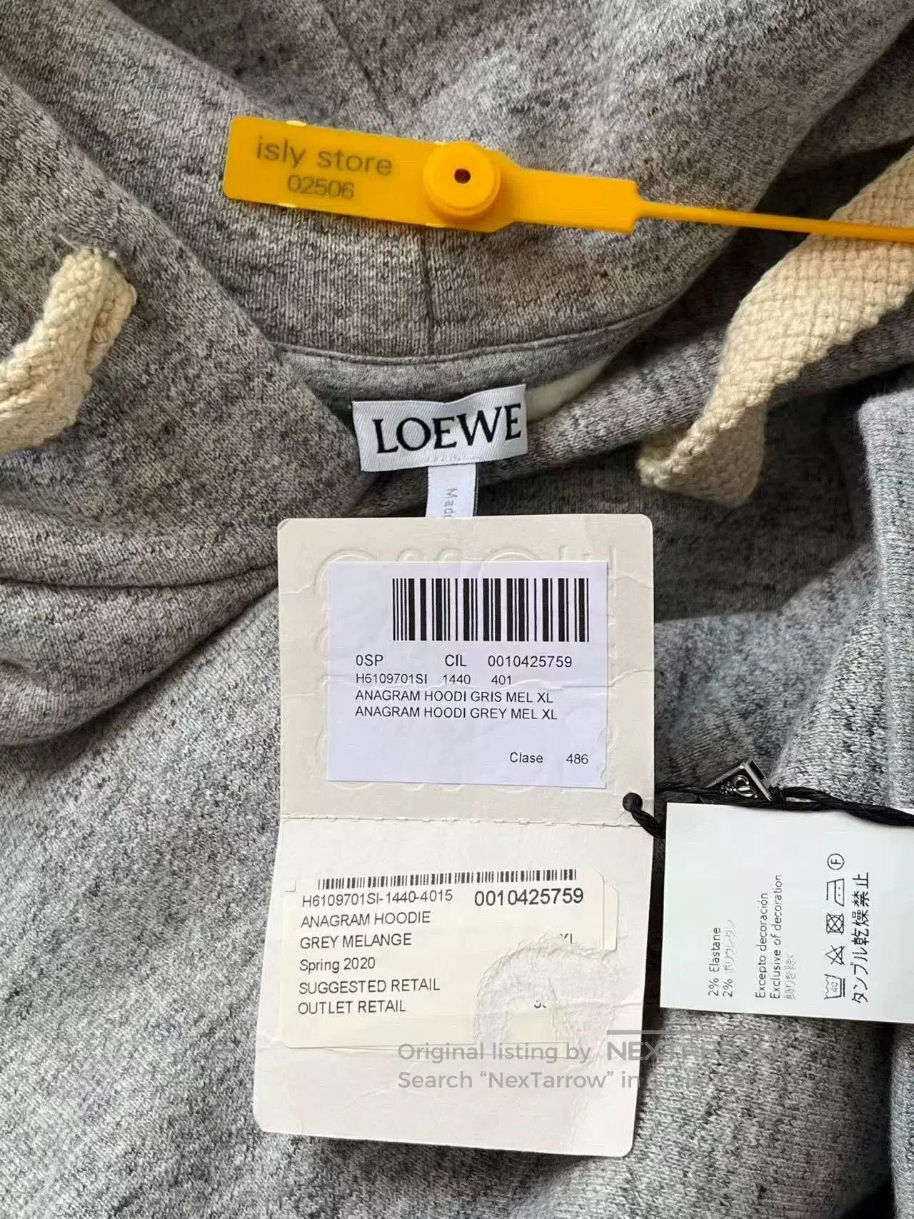 Loewe LOEWE Embroidered Logo Hoodie. Size US XL / EU 56 / 4 - 5 Thumbnail
