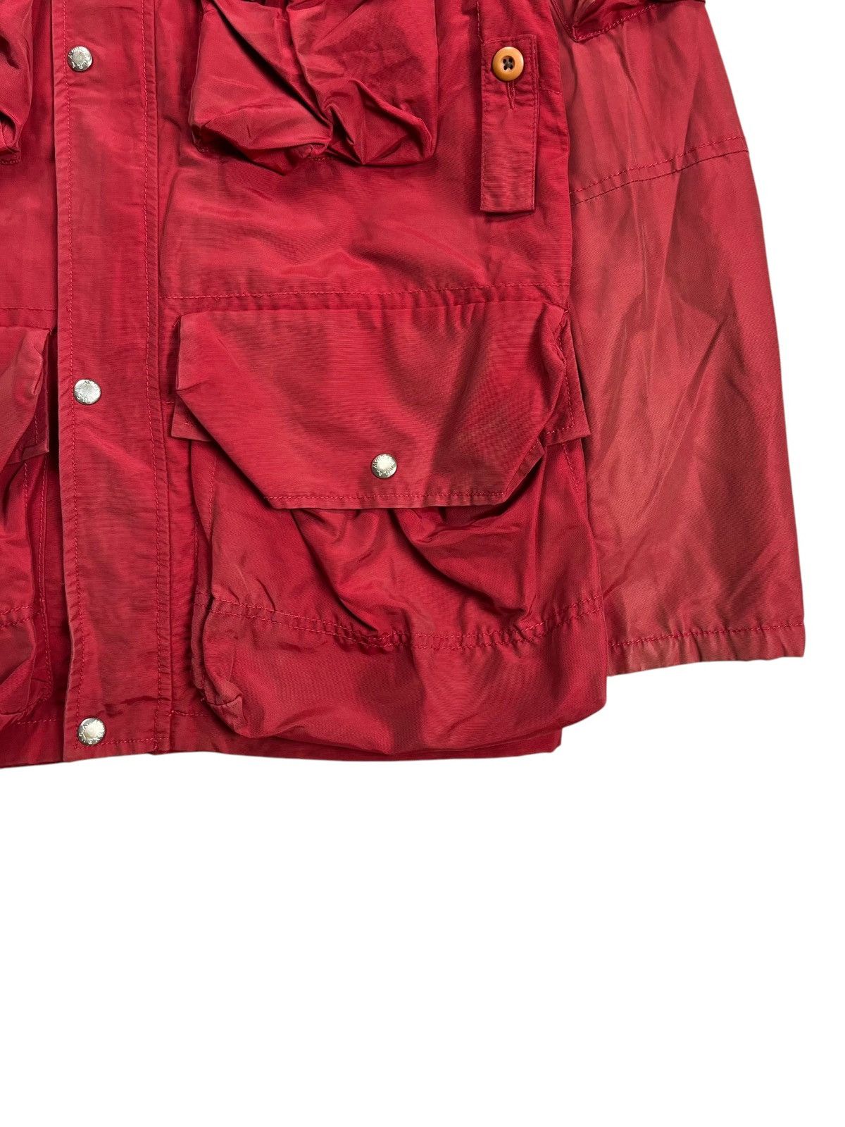 Avirex 1990s Avirex - Fishnet Masked Red Cargo Jacket Size US M / EU 48-50 / 2 - 7 Thumbnail