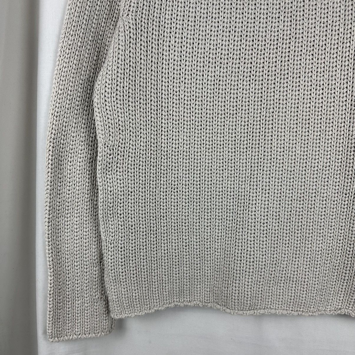 Gucci Gucci Chunky Cotton Knit Sweater Light Grey Size US S / EU 44-46 / 1 - 6 Thumbnail