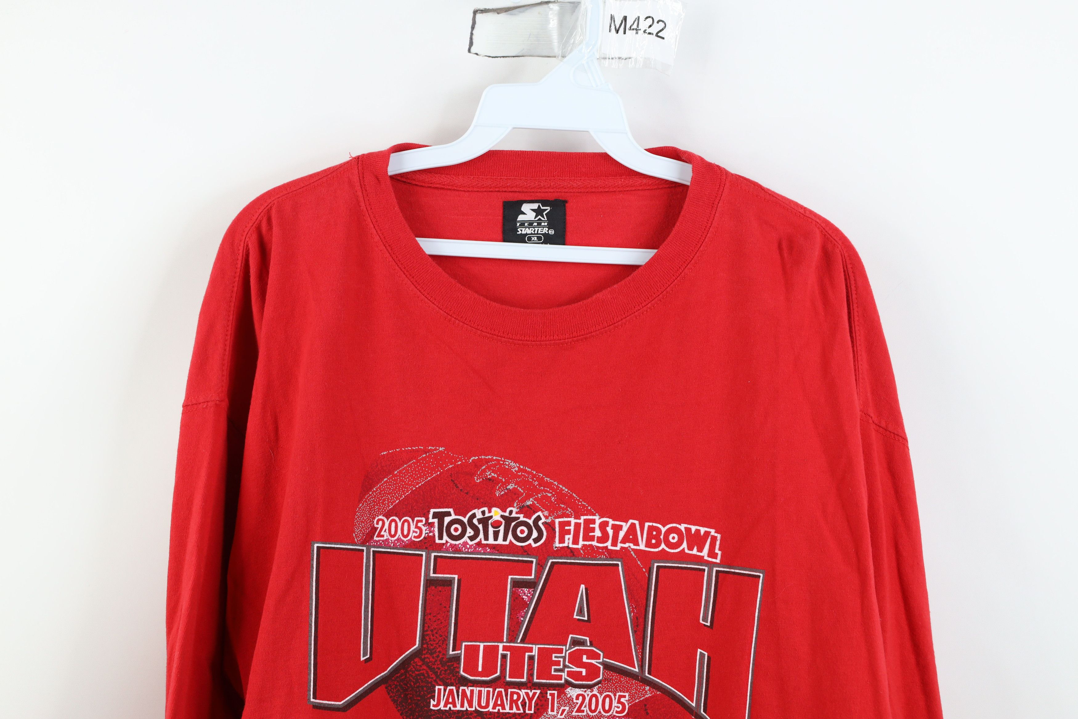 Starter Vintage Starter Bowl University of Utah Football T-Shirt Red Size US XL / EU 56 / 4 - 2 Thumbnail
