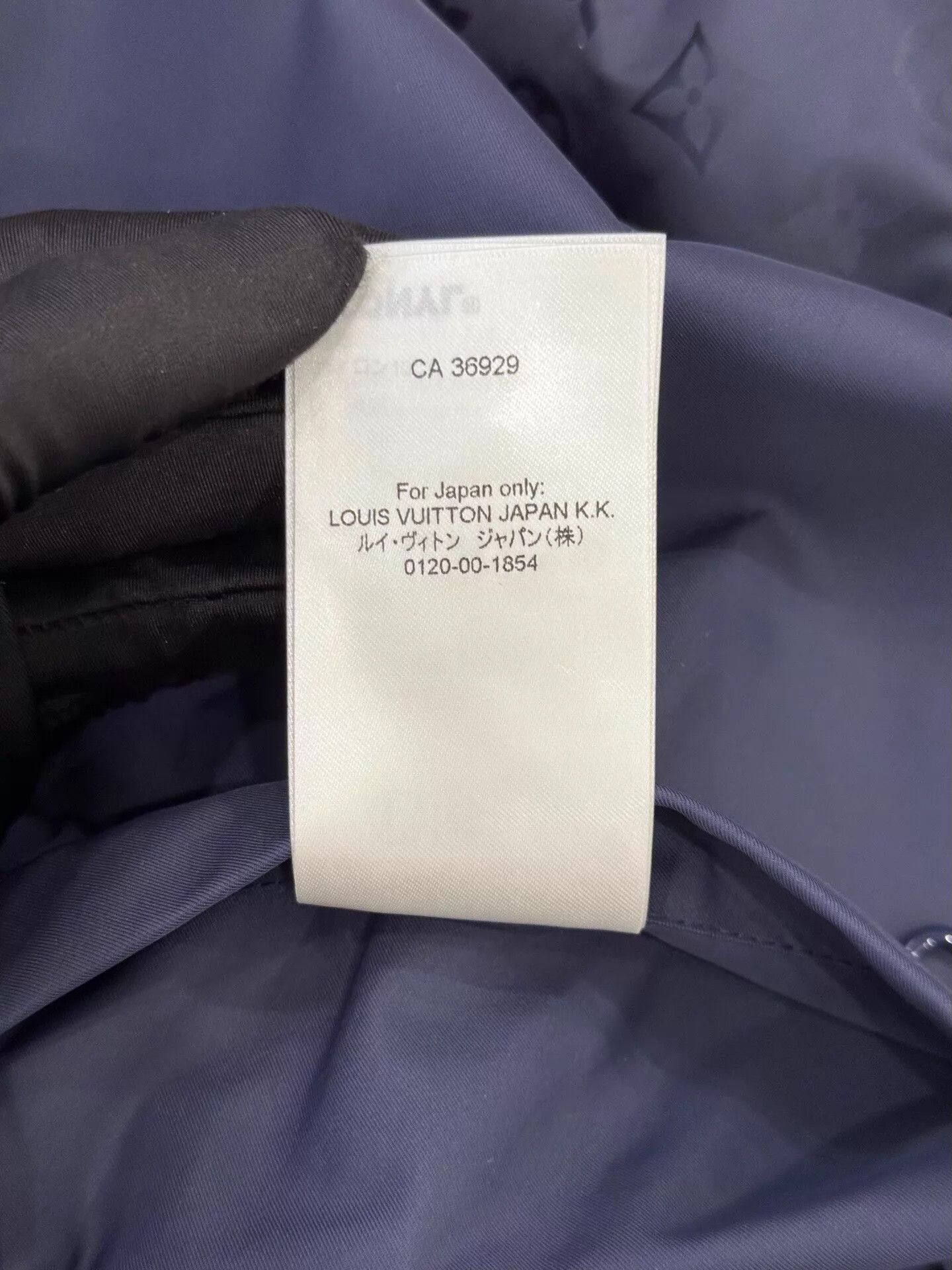 Louis Vuitton LV Men's Navy Blue All-Over Monogram Zipped Jacket 46 Size US S / EU 44-46 / 1 - 8 Thumbnail
