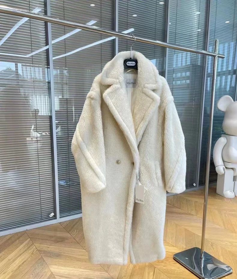 Max Mara Max Mara Solid lapel double-breasted long long-sleeved coa Size M / US 6-8 / IT 42-44 - 1 Thumbnail