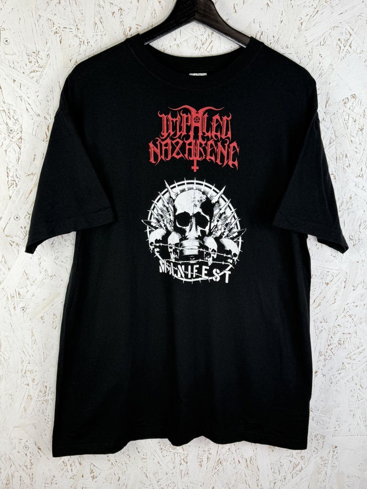 Band Tees Impaled Nazarene Manifest 2007 Black Metal T-Shirt Size L Size US L / EU 52-54 / 3 - 1 Thumbnail