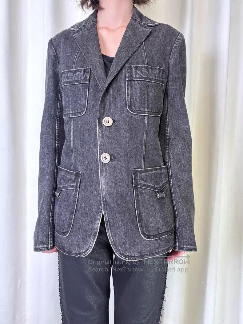 Junya Watanabe JUNYA WATANABE Vintage silver button denim jacket Size M / US 6-8 / IT 42-44 - 3 Thumbnail