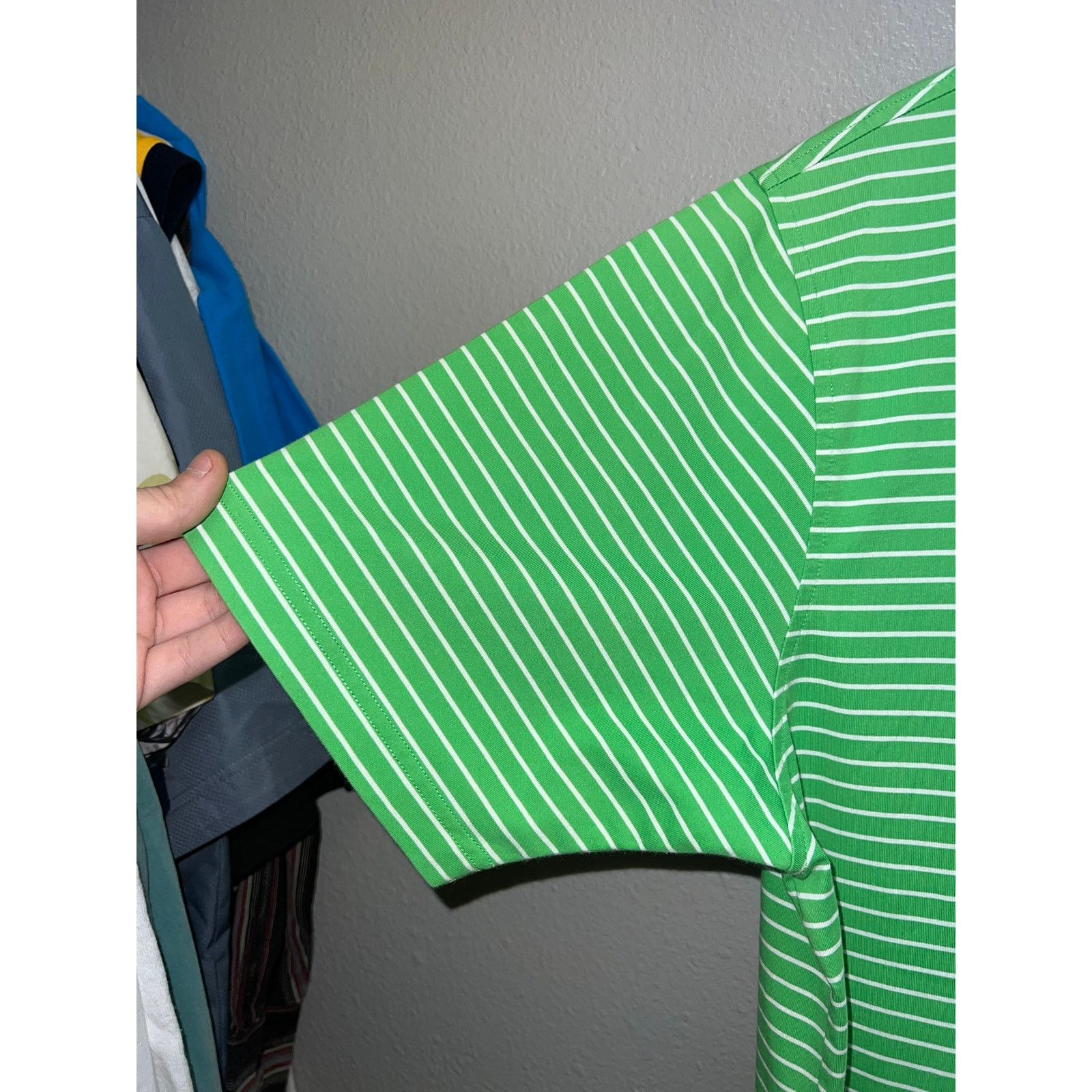 Vintage Vintage Martin Polo Shirt Green Striped Golf SS Eagle Medium Size US M / EU 48-50 / 2 - 4 Thumbnail