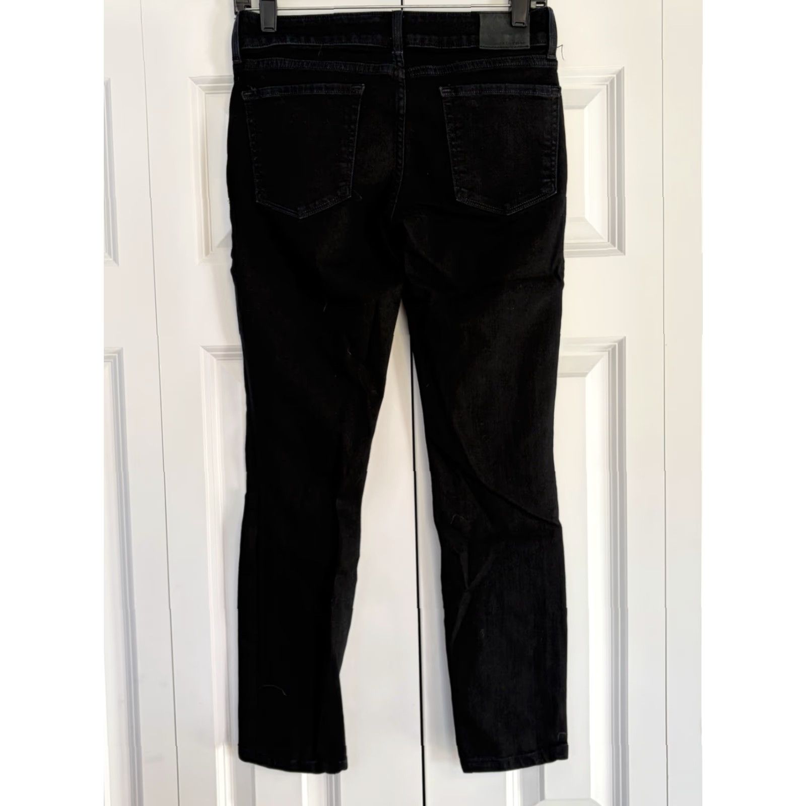 Lucky Brand Lucky Brand Lolita Skinny Jeans Black Denim 2 Regular Women Slim 5-Pocket Distressed Stretch Size 26" / US 2 / IT 38 - 2 Thumbnail