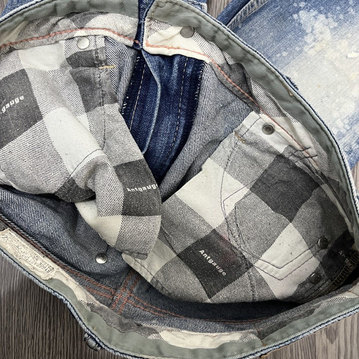 If Six Was Nine Antgauge Platinum - Acid Wash Distressed Denim Lgb Style Size US 28 / EU 44 - 17 Thumbnail