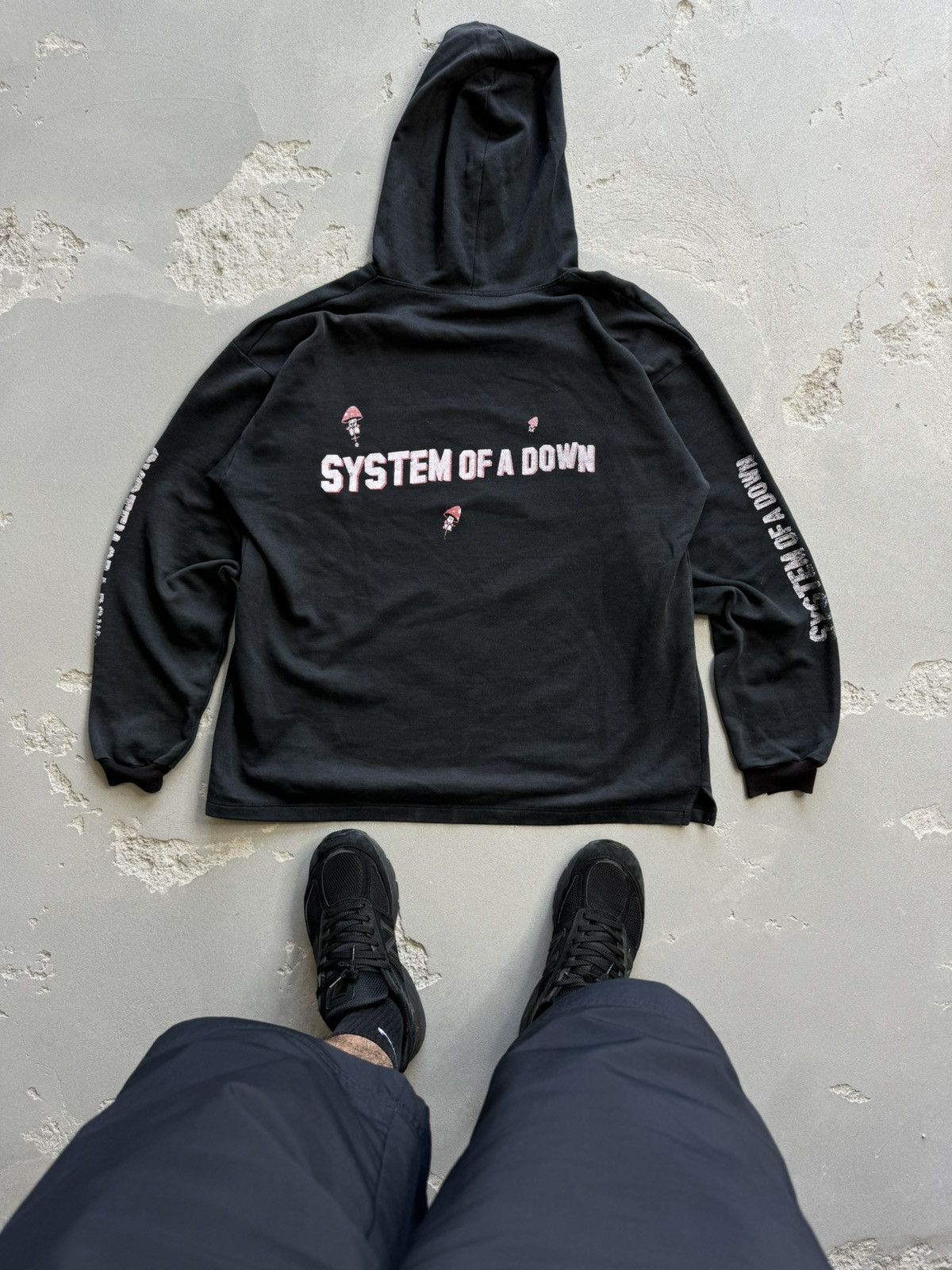 Band Tees × Vintage Vintage System Of A Down Mushrooms 90's Euro Hoodie Size US L / EU 52-54 / 3 - 2 Thumbnail