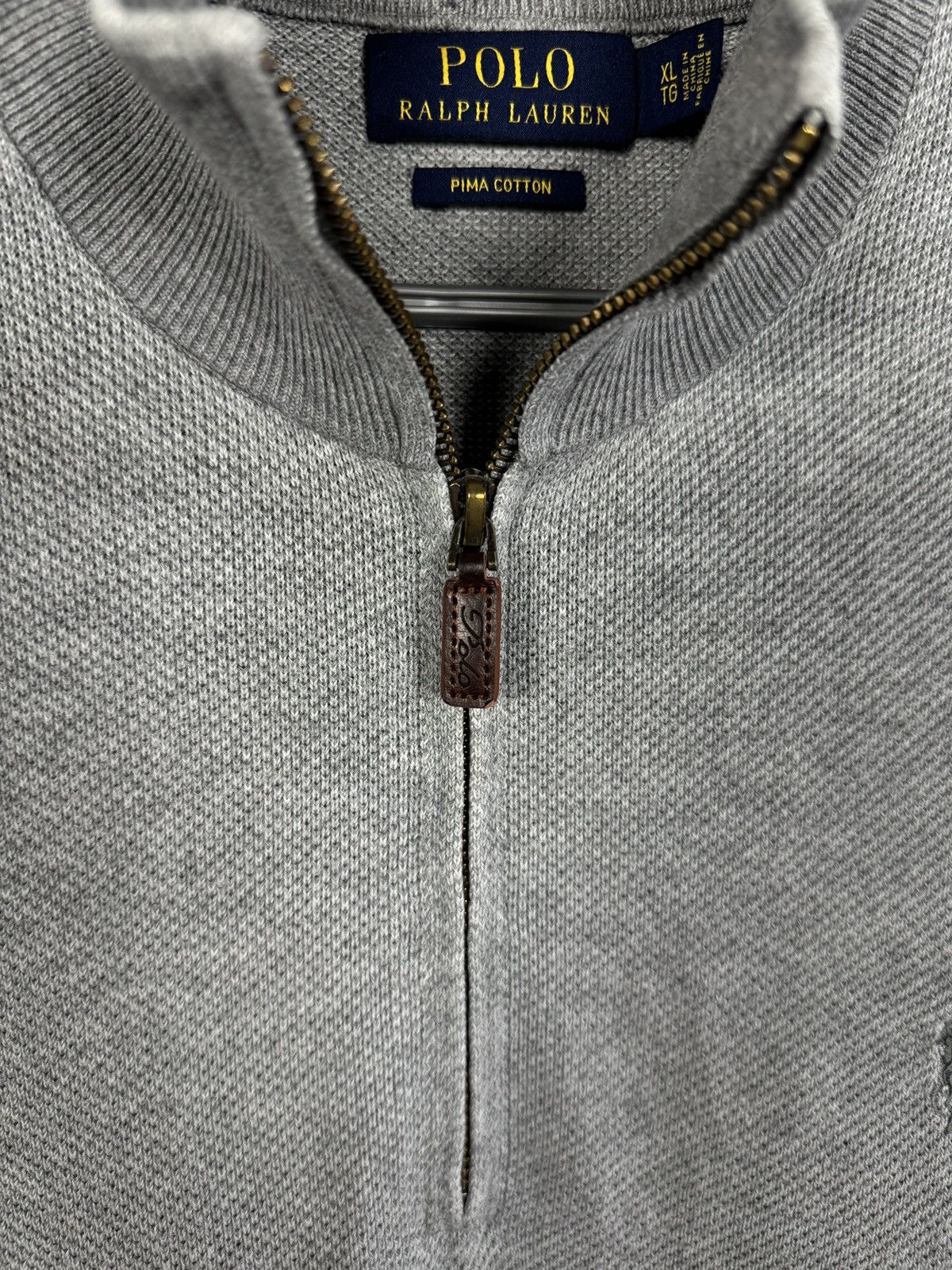 Polo Ralph Lauren Polo Ralph Lauren 1/4 Zip Pullover Pima Cotton Pony Logo XL Size US XL / EU 56 / 4 - 7 Thumbnail