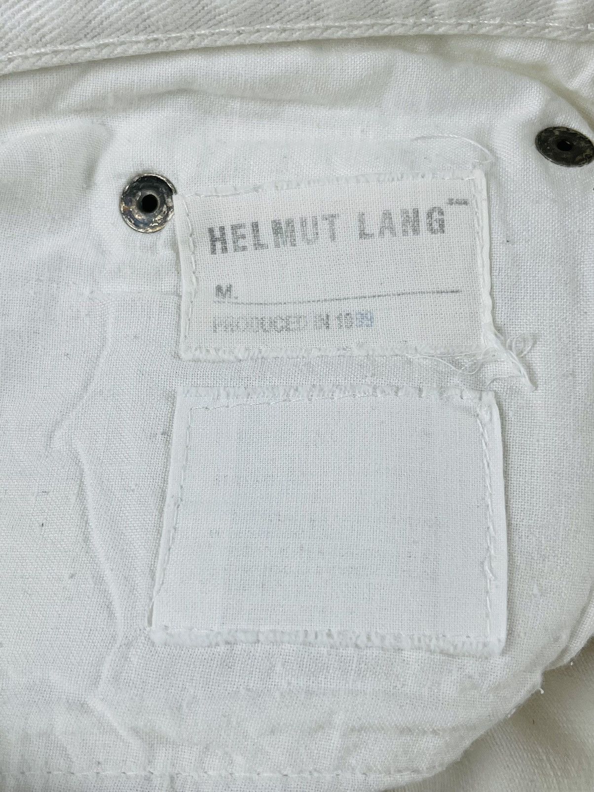 Helmut Lang SS99 Helmut Lang White Painter Denim Jeans Size US 31 - 8 Thumbnail