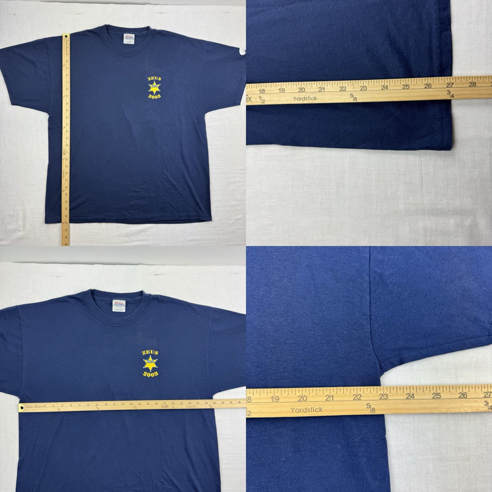 Hanes VINTAGE Hanes T-Shirt Adult XL Blue Cartoon Graphic Anti Birth Defects 90s Y2K Mens Size US XL / EU 56 / 4 - 8 Thumbnail