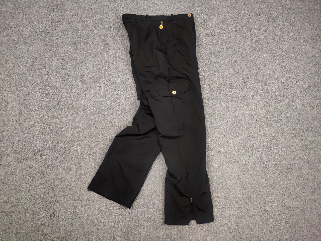 MCM Vintage MCM Sports Nylon Black wide casual Zip Trouser pants Size 38" / US 16 / IT 52 - 11 Thumbnail