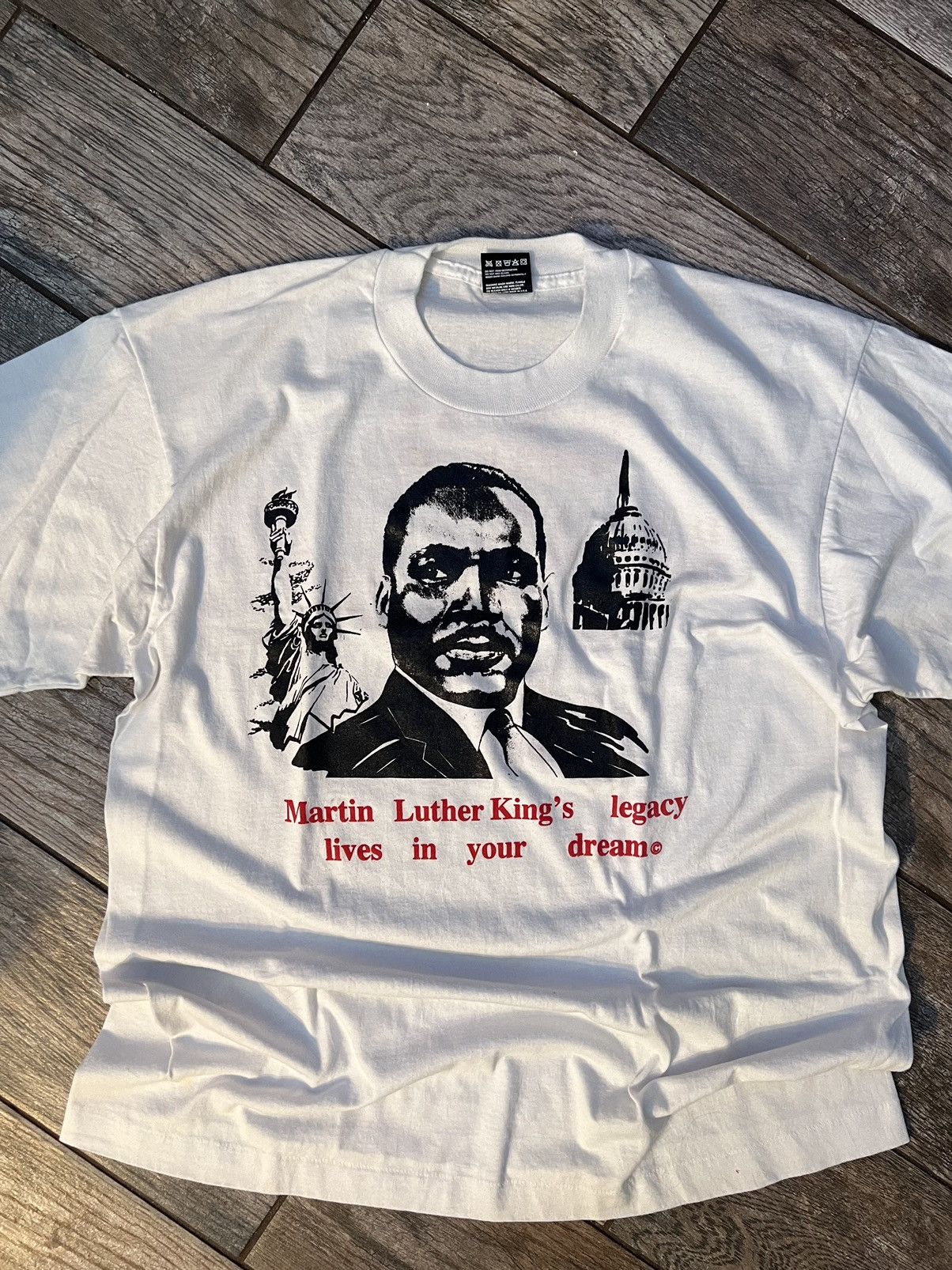 Vintage Vintage Martin Luther King Jr tee Size US XL / EU 56 / 4 - 2 Thumbnail