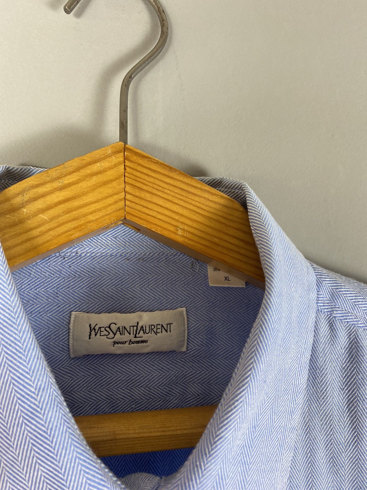 Yves Saint Laurent Vintage 90s Yves Saint Laurent shirt Size US XL / EU 56 / 4 - 5 Thumbnail